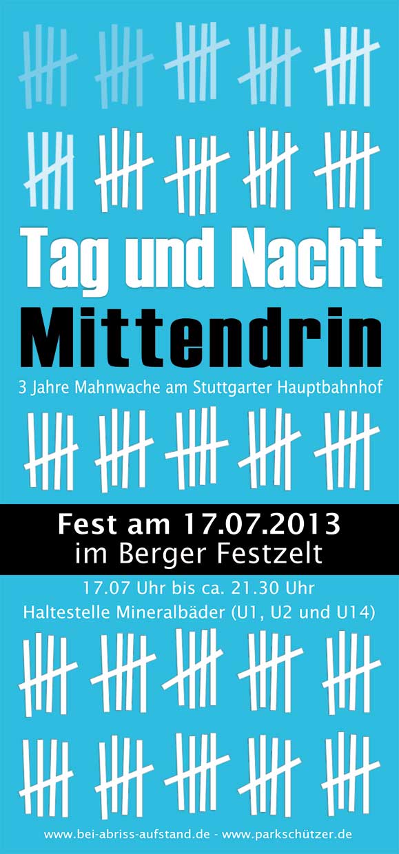 Stuttgarter Fest zum Jahrestag am 17. Juli 2013