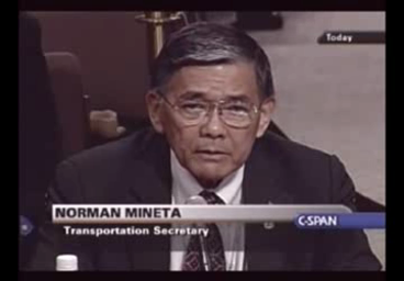 Der am 11. September 2001 amtierende U.S.-Transportminister Norman Mineta